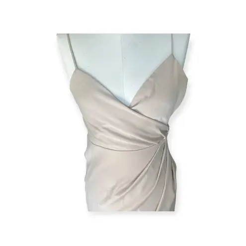BHLDN Freya Satin Charmeuse Bridesmaid Dress in Champagne Sz 2 NWT Anthropologie