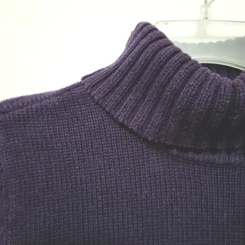 LRL plum turtleneck sweater size large