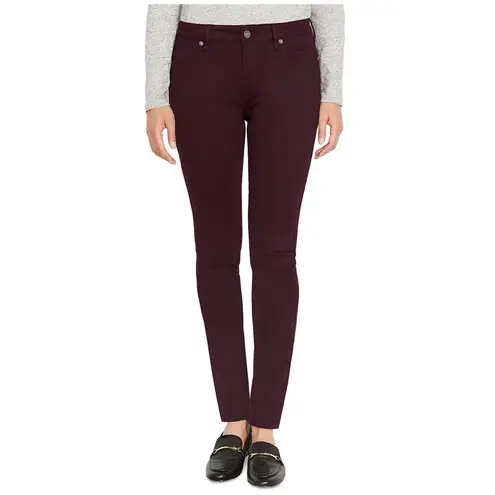Buffalo David Bitton VALE Women's Size 6 Dark Burgundy Oxblood Skinny Jeans