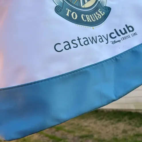 Castaway Blue and White Tote Bag