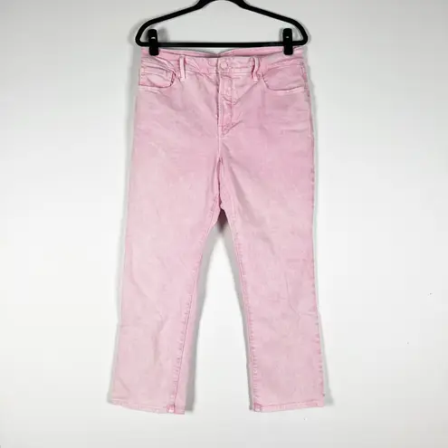 Good American Good Legs Straight Cotton Straight Leg Denim Jeans Mineral Rose 14