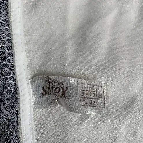 Rare Vintage 80s Siltex French Bustier Corset Lingerie Top with garter belt White Size undefined