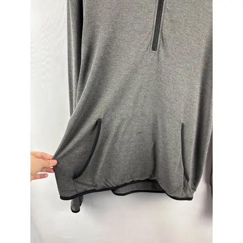 Threads 4 Thought Medium Gray Half-Zip Hoodie