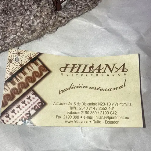 Small Brown & White Hilana Ecuador Crossbody Purse