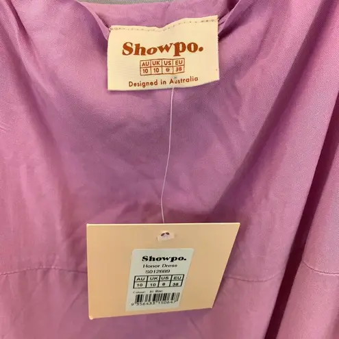 NWT Showpo. Honor Dress Women's size 6, lilac light pink color Purple