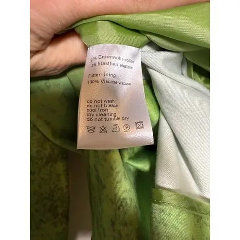 Akris Punto Soccer Field Print Single Breasted Blazer Women's Sz. 8