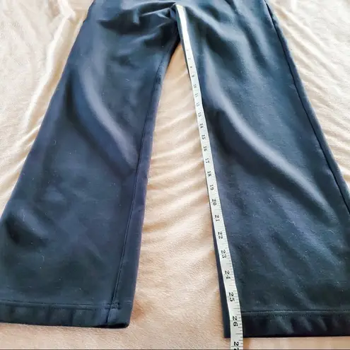 Betabrand Straight Leg Classic Dress Yoga Pants Jeanie in Navy Blue SP