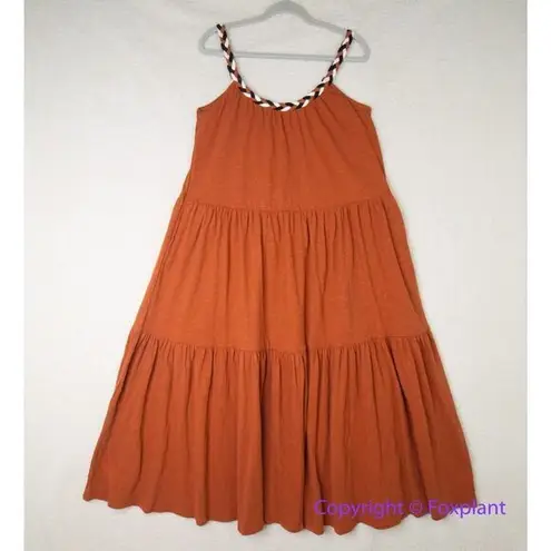 Marine layer New! Andrea Knit Midi Dress in Baked Clay, size M