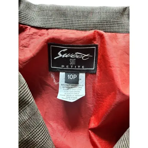 Sweet Suit Petite Women's Coffee Brown 2 Piece Skirt Set. Size 10P