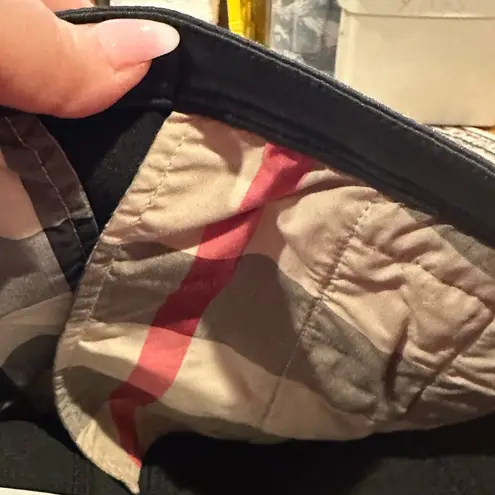 Burberry  BRIT BLACK BIKER Y2K STRETCHY NOVA PRINT LINING PENCIL SKIRT 4