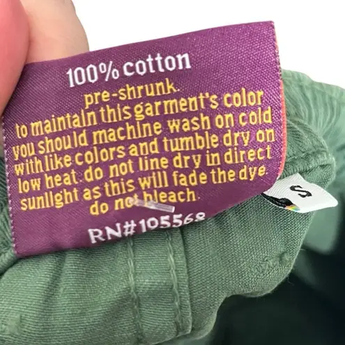 Big Bud Press Bell Bottom Pants Women’s Size Small Green Cotton Retro Flare Wide