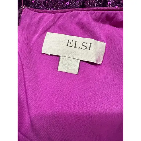 New! Helsi Toni Purple Sequin Halter Cocktail
Party Mini Dress Size XS