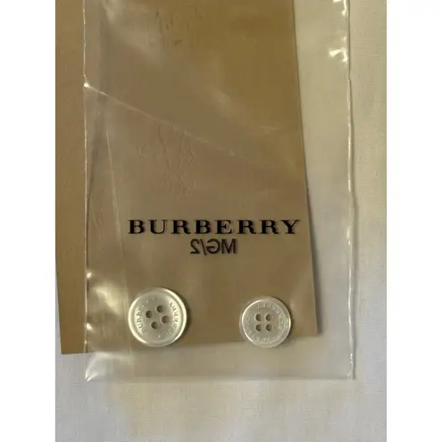 Burberry NWT  London 12 UK 14 Uniform White Tuxedo Shirt Blouse Button Down Up - Image 10