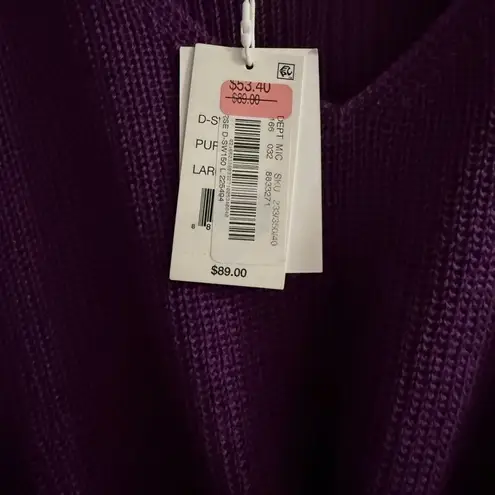 Lucy Paris Purple V-Neck Sweater