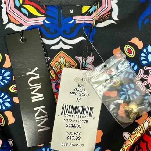 Yumi Kim Myla Tank Tropical Floral Print Scoop Neck Summer Casual size medium