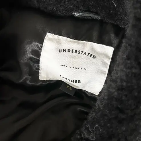 Understated Leather  Thunderbird Shearling Coat Black Lamb Leather & Shearling