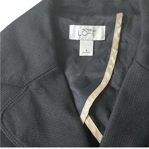 Loft  ruffle trim blazer