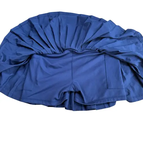 Head Women’s Size XS Pleated Tennis Skort Skirt Blue Sporty Athletic Pickleball