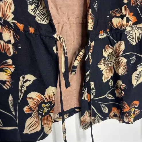 Saltwater Luxe Floral Crop Shirt Jacket SiZe Small