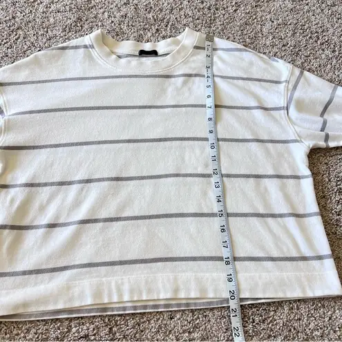 ATM Anthony Thomas Melillo Plaited Jersey Stripe Sweatshirt