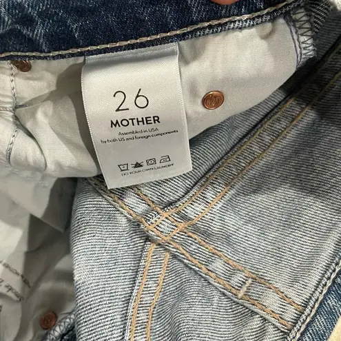 MOTHER Jeans The Stunner Ankle Fray in Smoke 'Em Size 26