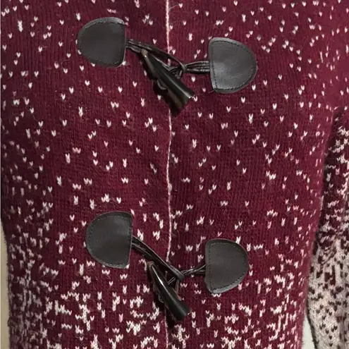 Italian Alpaca Mohair Ombre Knit Toggle Coat Cardigan Sweater Longline Size undefined