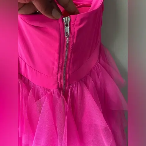 Fairytale Princess Ami Tulle Sleeves Dress Pink Size XL