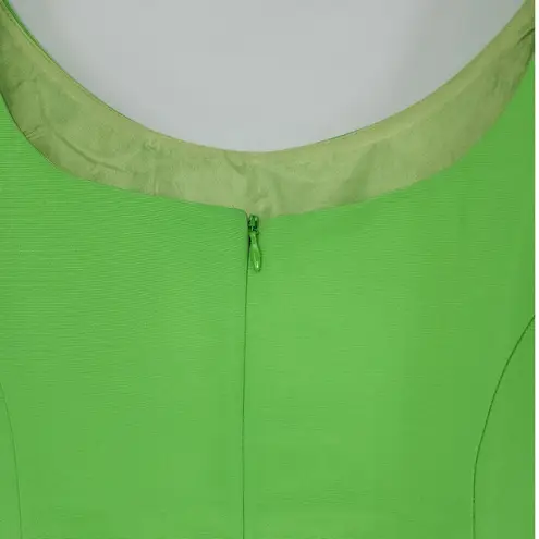 ASOS Design Bright Green Sleeveless Fitted Dress Size 10 (UK 14 / EU 42)