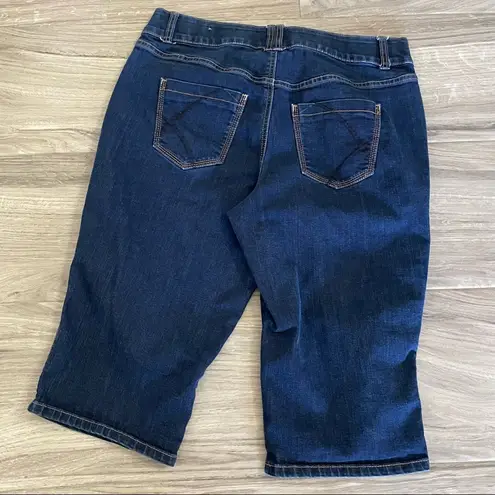 Lane Bryant  cropped blue jeans size 14