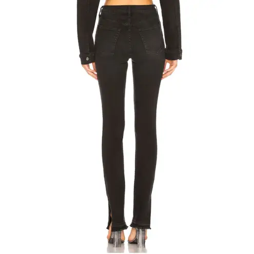 Cotton Citizen High Split Jean in Washed Black