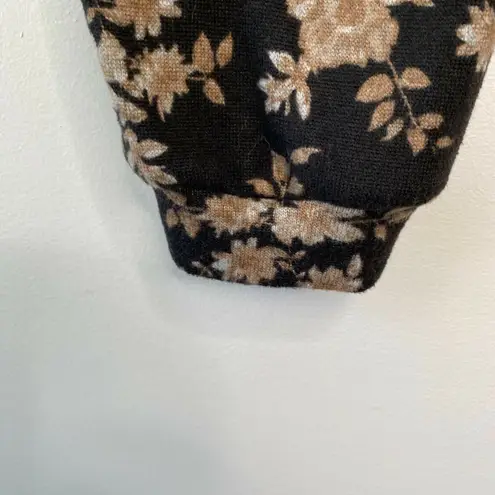 Joe B by Joe Benbasset Black Floral Tie Joggers Womens Size Small S