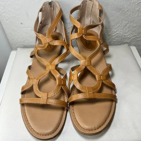 b.o.c. Born Concept Pawel Natural Tan Brown Gladiator Strappy Sandals 10M Size 10