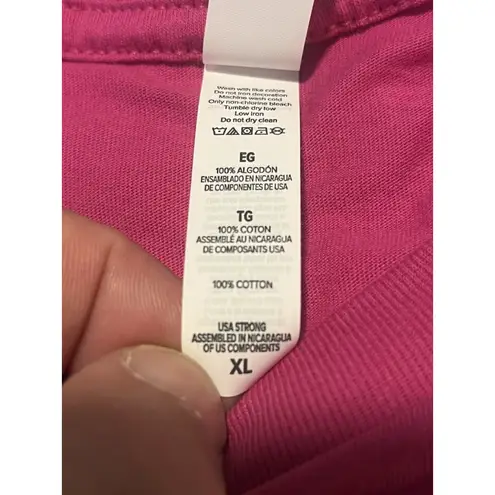 City Of Hope T Shirt Womens XL Pink Cancer Center Short Sleeve Crew Neck NWT