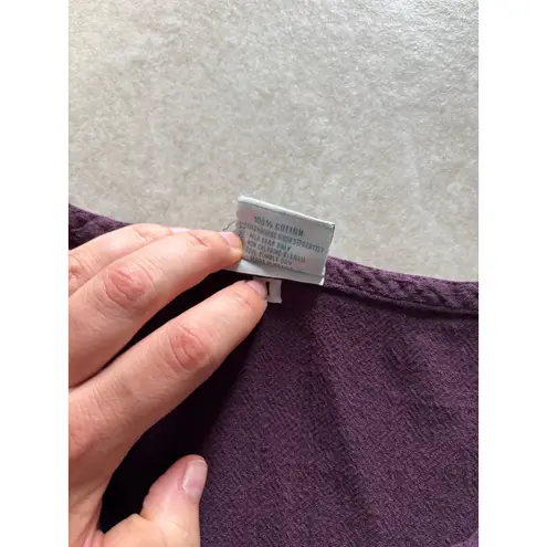 Oh My Gauze Tank Top Womens Small Purple 100% Cotton USA Minimalist Capsule