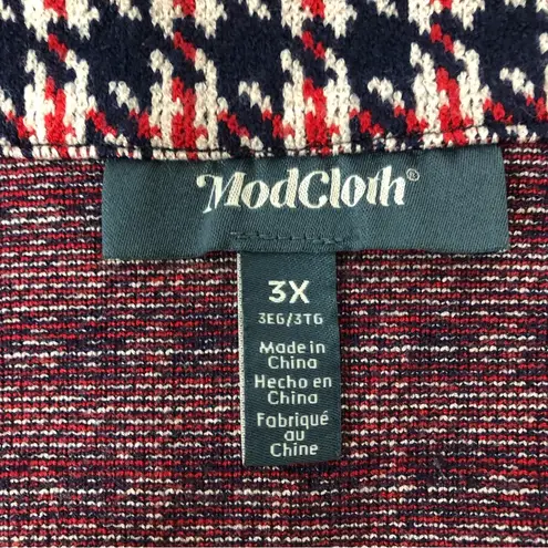 Modcloth  Plaid Mini Skirt 3x full front button up - Image 4