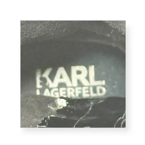 Karl Lagerfeld š Baron 2 Sherpa Trim Faux Suede Tall Over Knee Boots š Black 8M