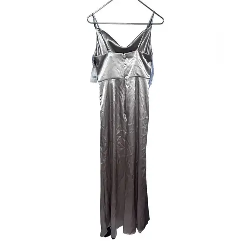 Birdy Grey Lydia Sexy Full Length Draped Dress Taupe Small NWT