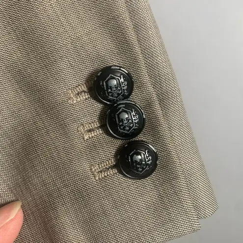 The Kooples Tan and Black Blazer Structured Tailored Design Ladies Size 38 US 6