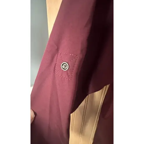 5.11 Tactical Femme Fatale Long Sleeve Conceal Carry SZ LRG Roll Tab Wine Red