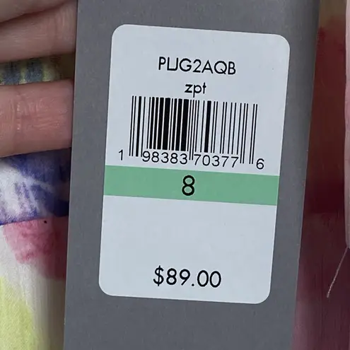 Marc New York Dress Women’s 8 Pink Floral Maxi Sleeveless Halter Tiered NEW