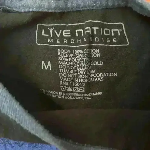 LYNYRD SKYNYRD LONG SLEEVE T SHIRT SUPPORT SOUTHERN ROCK LIVE NATION SIZE MEDIUM Blue