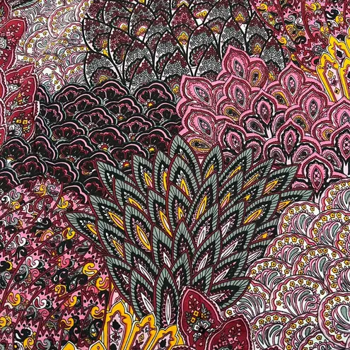 5th & Love V-Neck Paisley Floral Paisley Baby Doll Dress Size Medium Knee Length