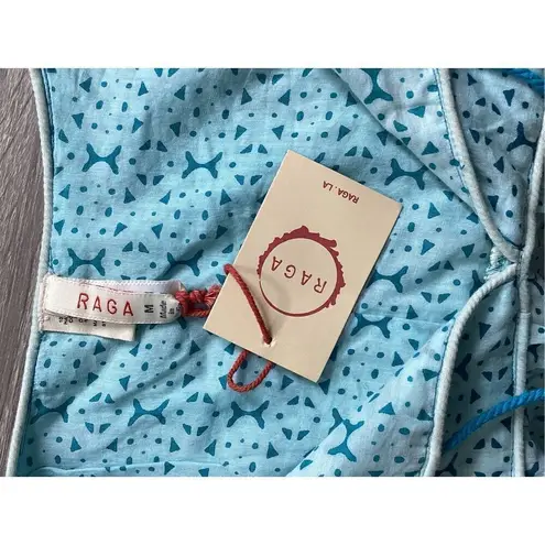 Raga New. boho blue tiered top. Medium. Retails $139