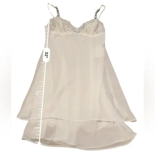 In Boom by Jonquil White Frilly Lace Lingerie Slip Dress Sz XS NEW Bridal White