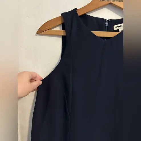 Whistles size 6 dark blue formal wear/office wear shell.