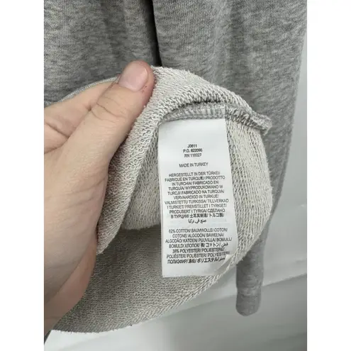 Boden Marled Grey Hoodie Women XS Loungewear Modern Casual Comfort Relaxed Gray