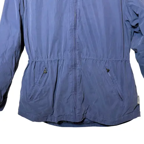 Pacific trail  Outdoor Wear Womens Blue Hooded Rain Jacket Lightweight‎ Warm