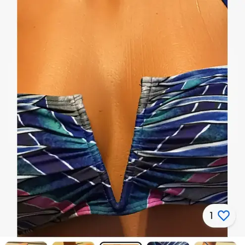 Mara Hoffman NWT V-Wire Bandeau Bikini Top Size Large