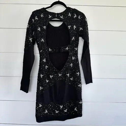 Aje Black Women’s 6 Beaded Bird Dress