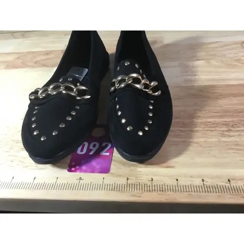 Samilor Flats Women's 8 Black Suede Slip